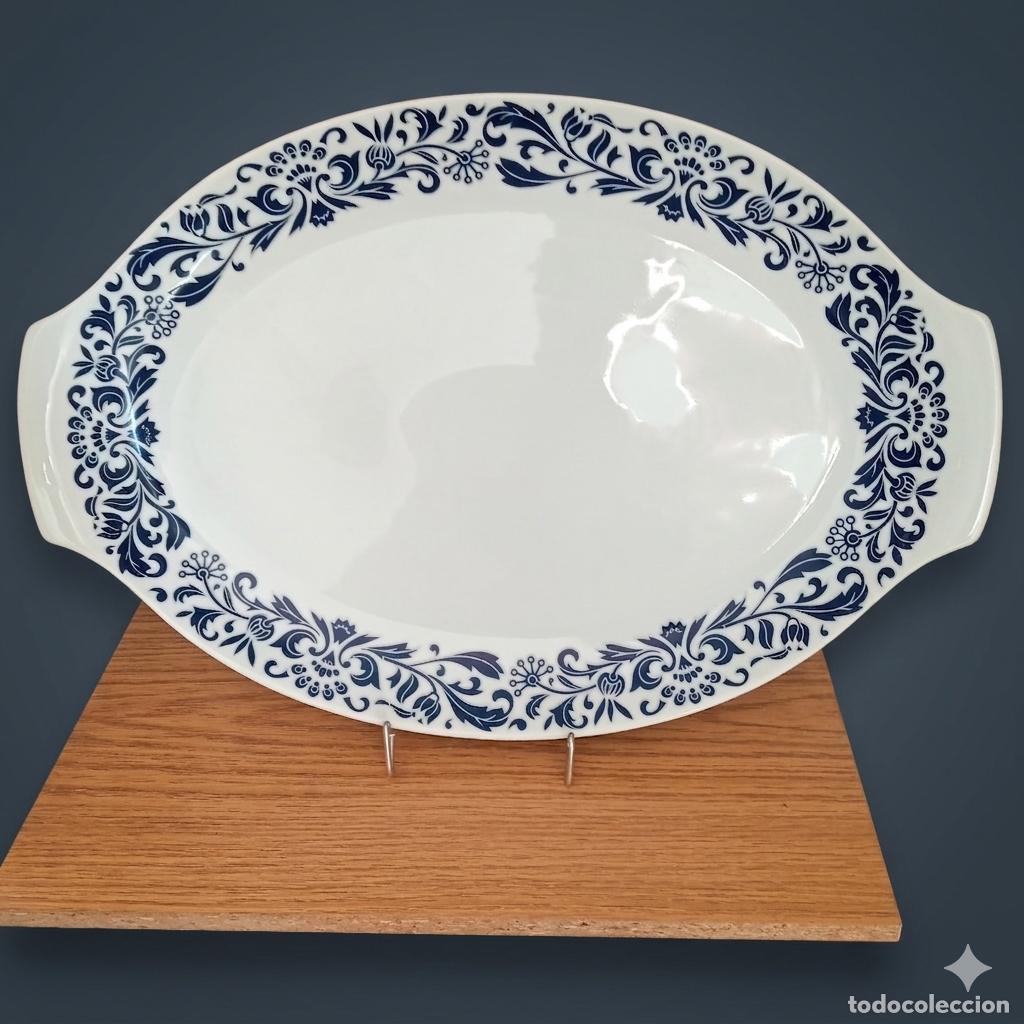 Antig&uuml;edades: Gran Fuente de Servicio Santa Clara (Vigo) - 43,5 cm - A&ntilde;os 60/70