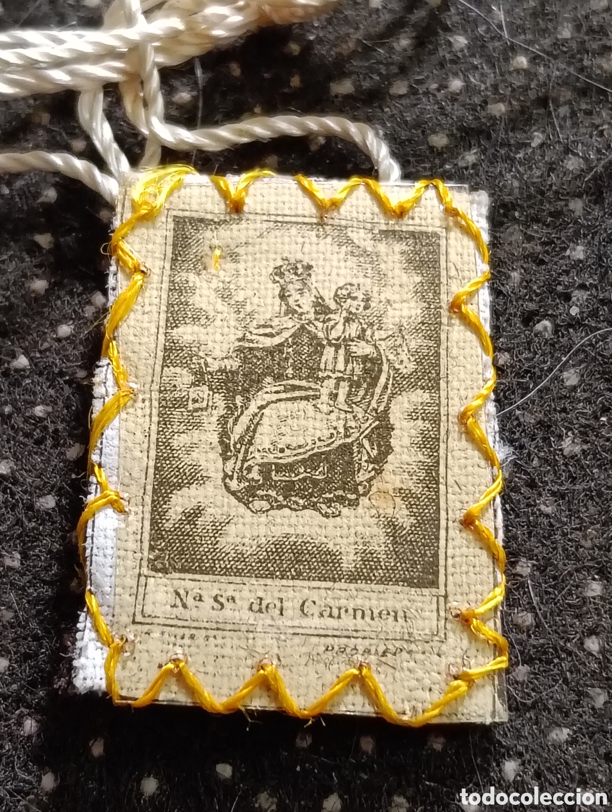 Antig&uuml;edades: Escapulario de la Virgen del Carmen - Foto 2