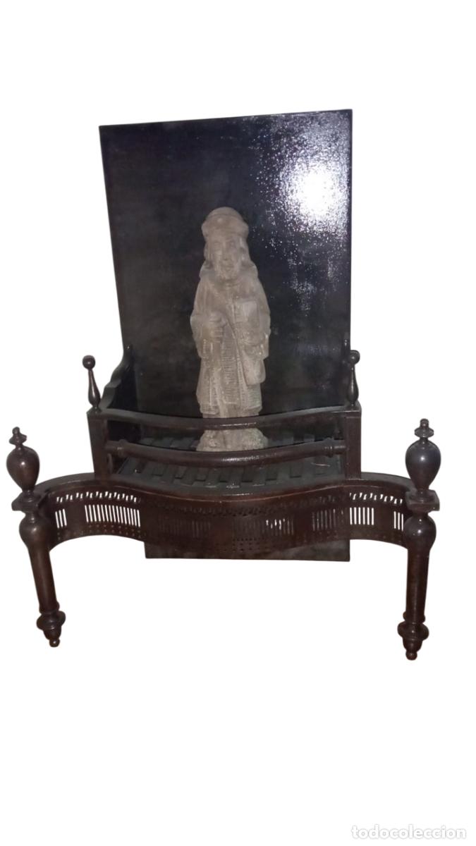 Antiques: CHIMENEA FRANCESA S.XVIII EN HIERRO FORJADO.