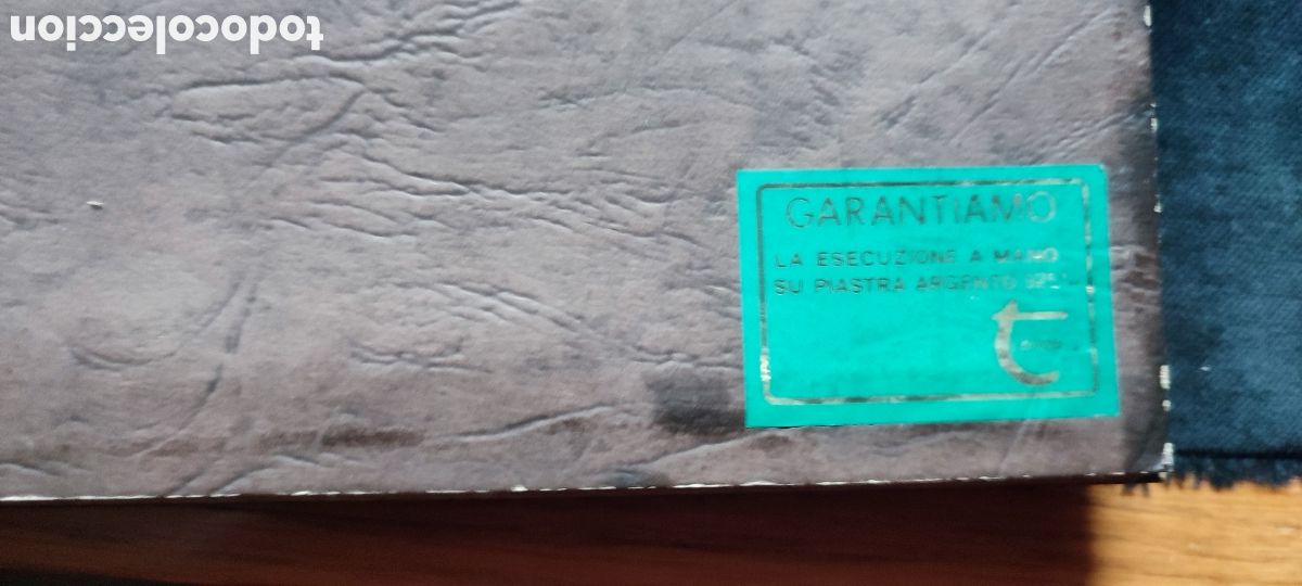 Antig&uuml;edades: Cuadro en placa de plata de ley en relieve firmada - Foto 2