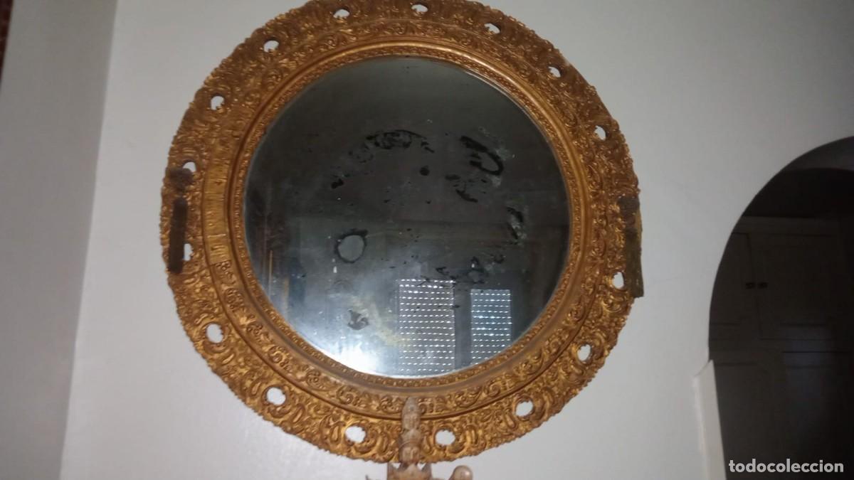 Antig&uuml;edades: ESPEJO S.XVIII CIRCULAR - Foto 2