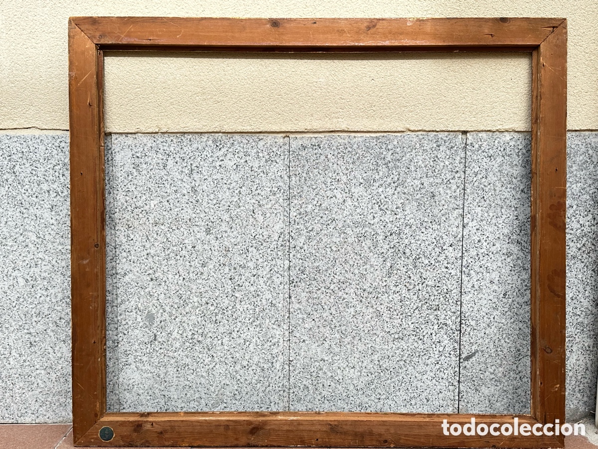 Antig&uuml;edades: Antiguo marco de madera policromada - Foto 9