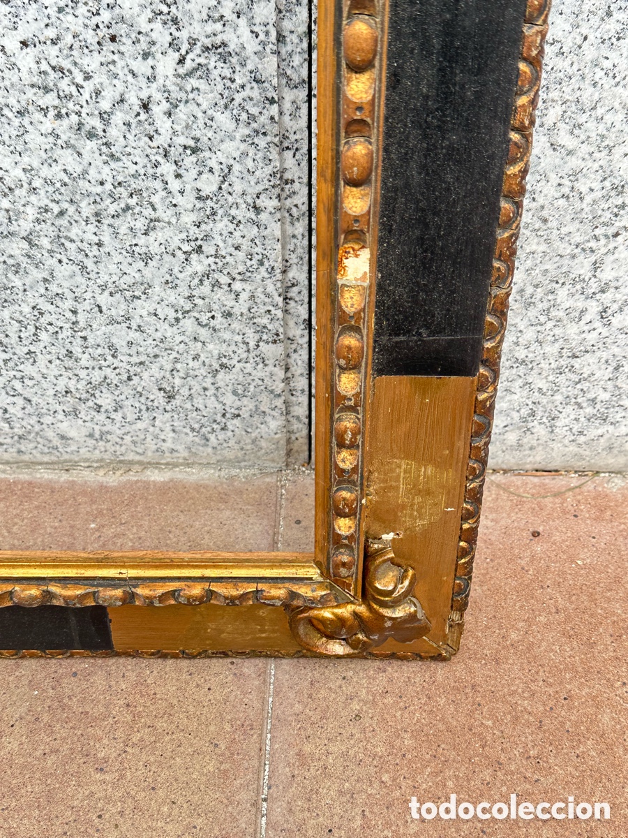 Antig&uuml;edades: Antiguo marco de madera policromada - Foto 10