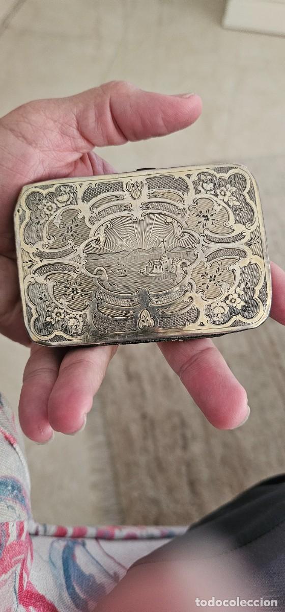 Antig&uuml;edades: Tarjetero y agenda de baile de plata - Foto 2