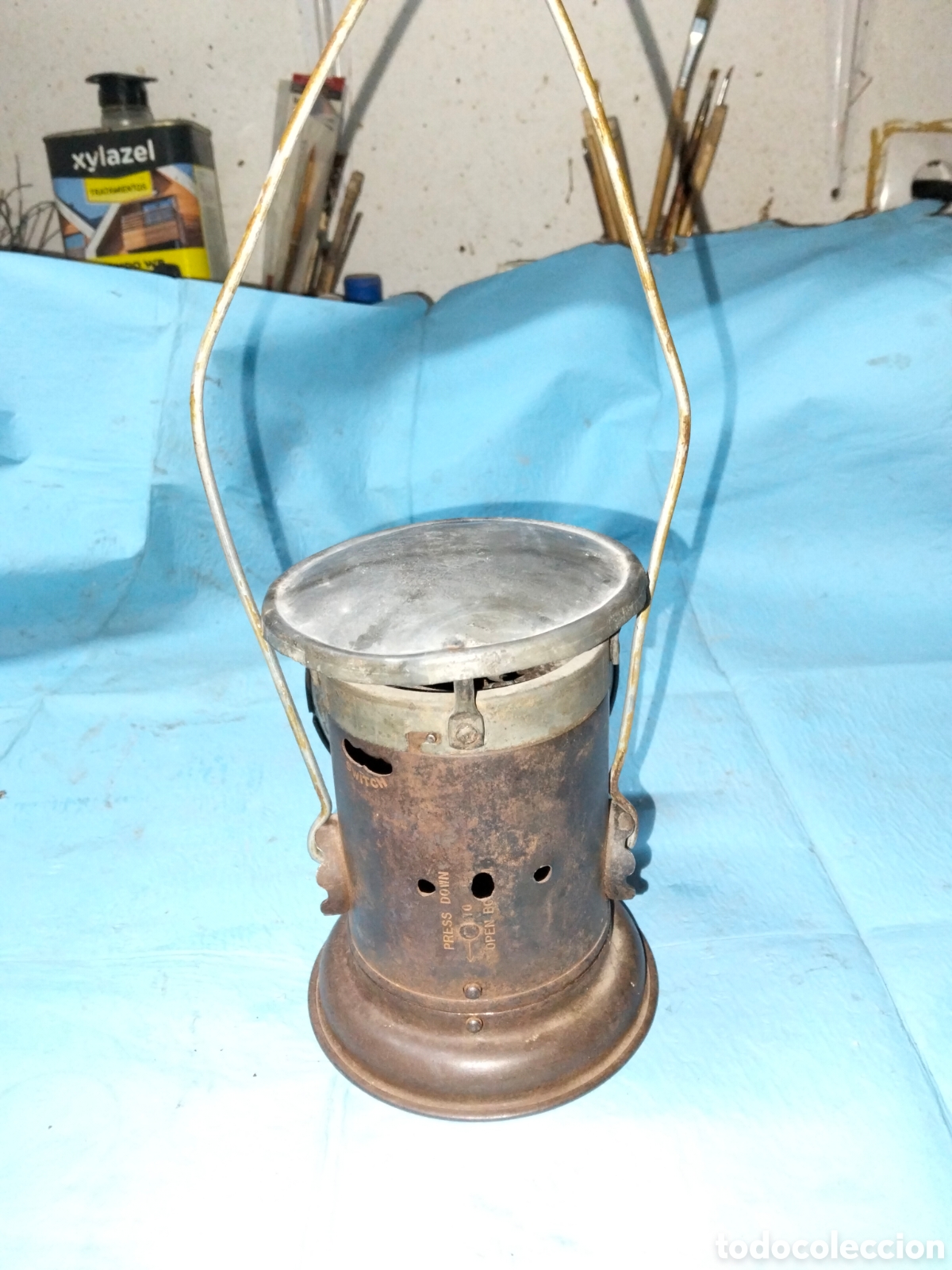 Antig&uuml;edades: ANTIGUO FAROL TIPO LINTERNA - Foto 3