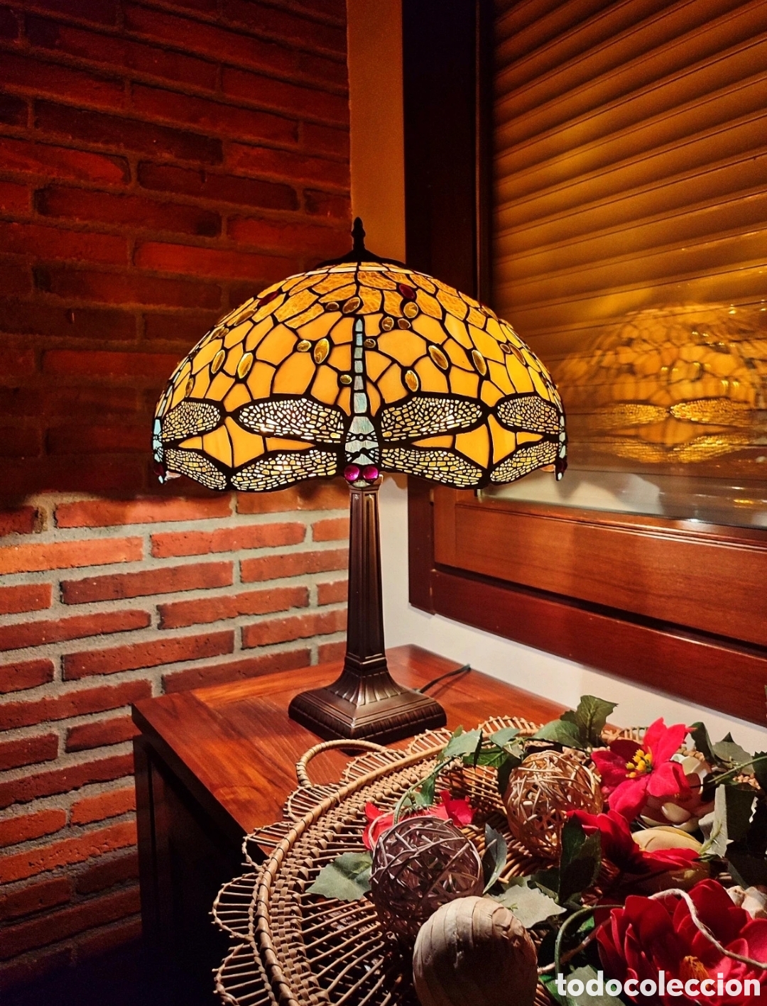 Antig&uuml;edades: L&aacute;mpara Tiffany Dragonfly - Foto 1