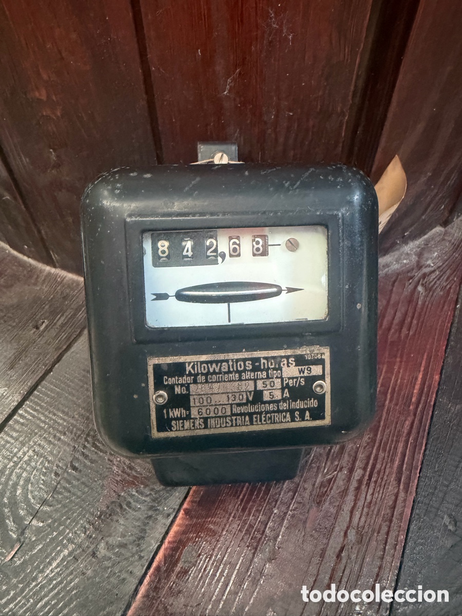 Antig&uuml;edades: Contador El&eacute;ctrico Siemens Antiguo