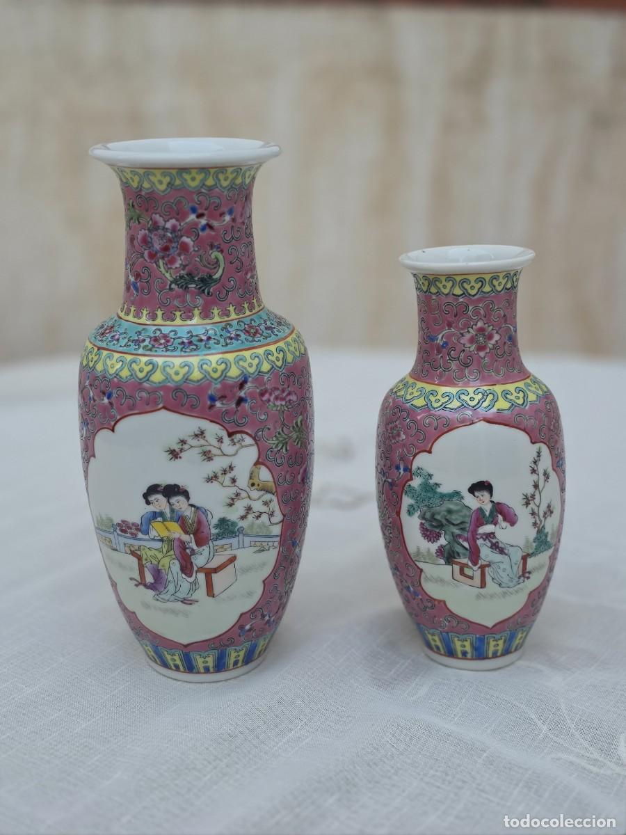 Antig&uuml;edades: 3 Jarrones Preciosos - Foto 2
