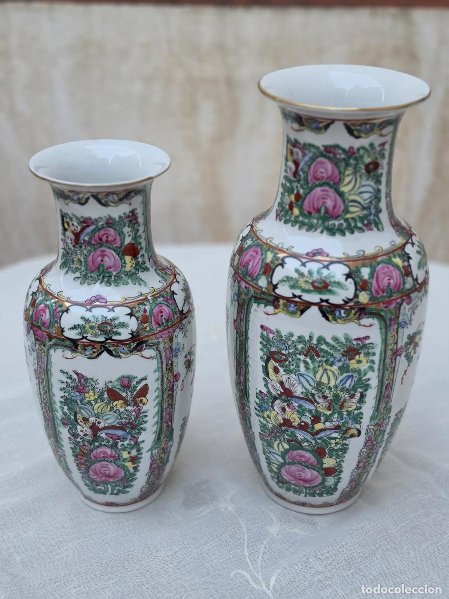 Antig&uuml;edades: 2piezas Preciosas Jarrones Grandes - Foto 1