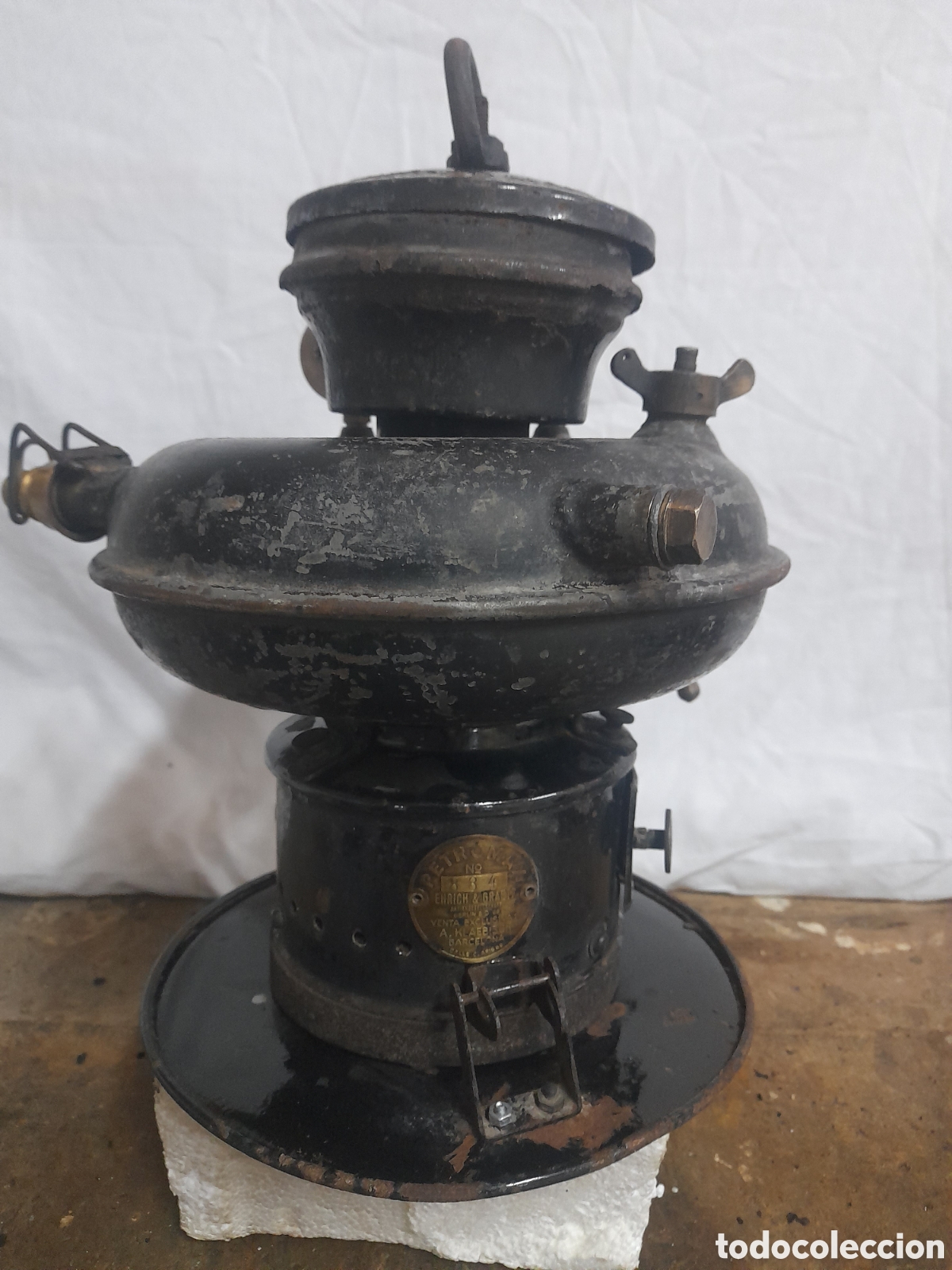 Antig&uuml;edades: LAMPARA FAROL PETROMAX 834 - Foto 4