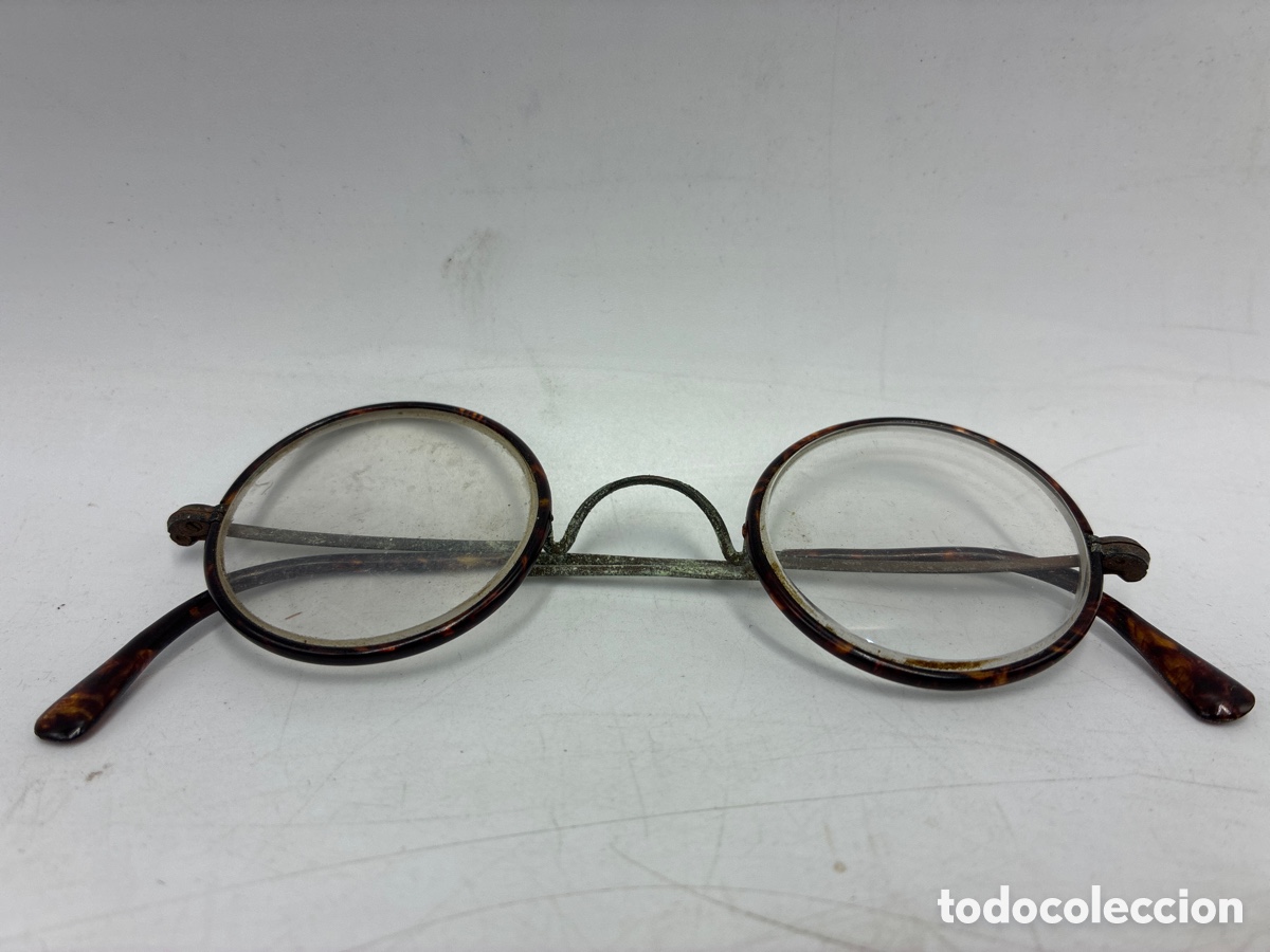 Antig&uuml;edades: Gafas de Metal y Carey. - Foto 1
