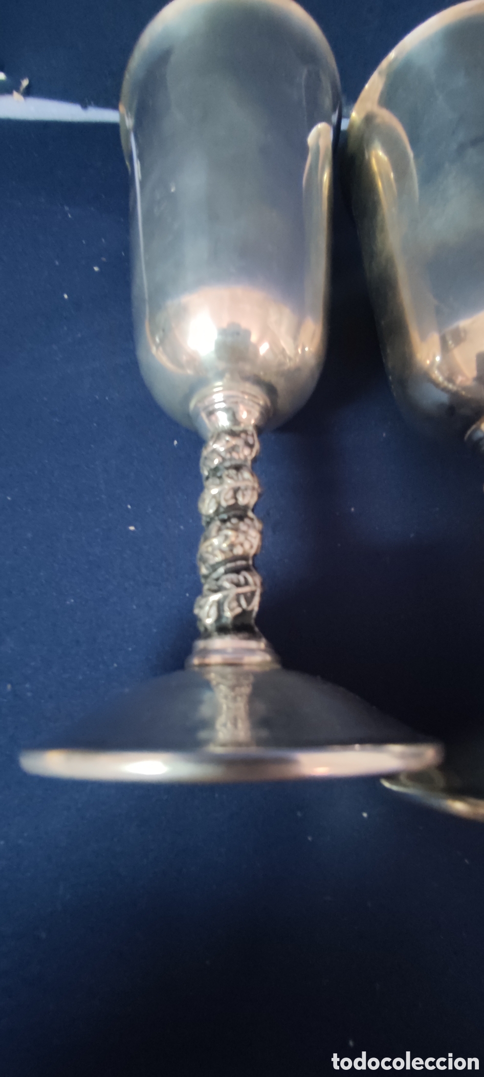 Antig&uuml;edades: Juego de 4 copas de alpaca - Foto 7