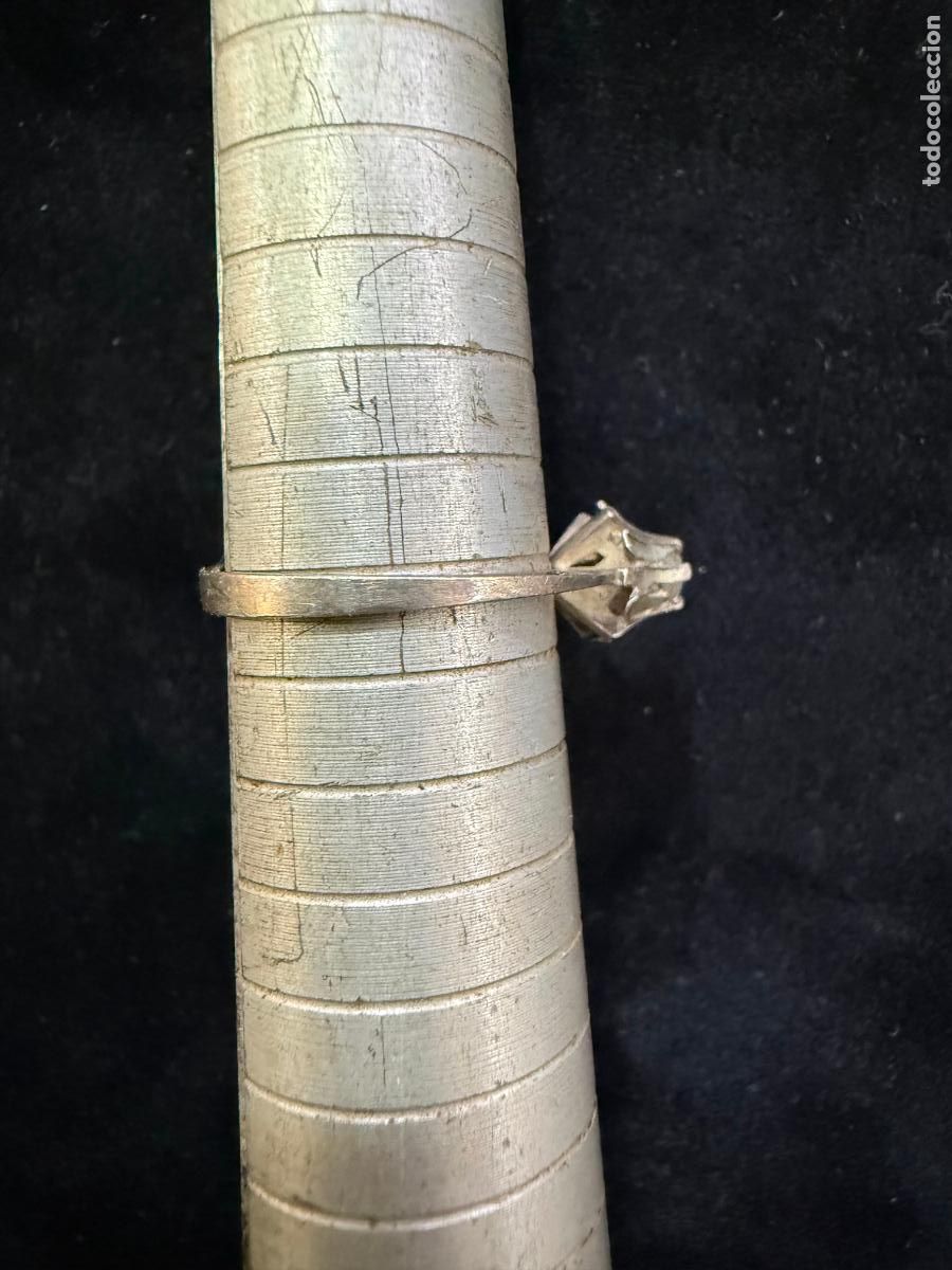 Antig&uuml;edades: ANILLO DE PLATA CONTRASTADA CON CIRCONITA - Foto 3