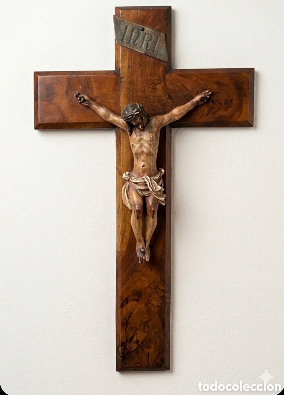 Antig&uuml;edades: Taller Deulofeu Cristo de Olot 50cm