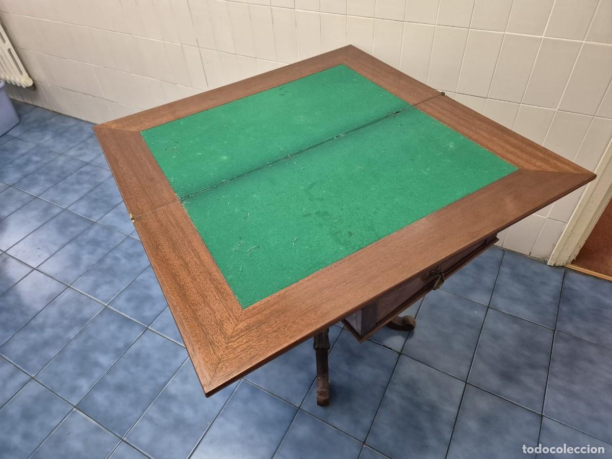 Antig&uuml;edades: Mesa para jugar a naipes - Foto 1