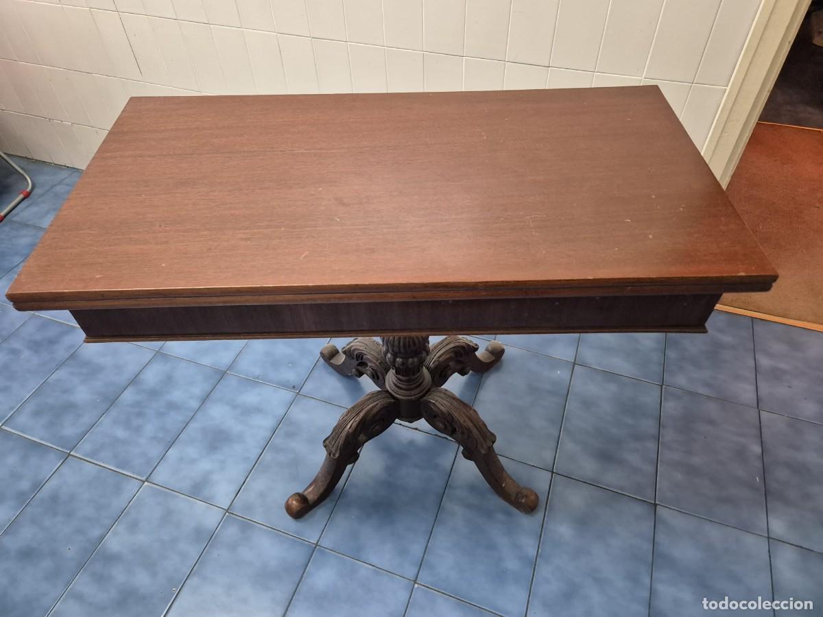 Antig&uuml;edades: Mesa para jugar a naipes - Foto 3