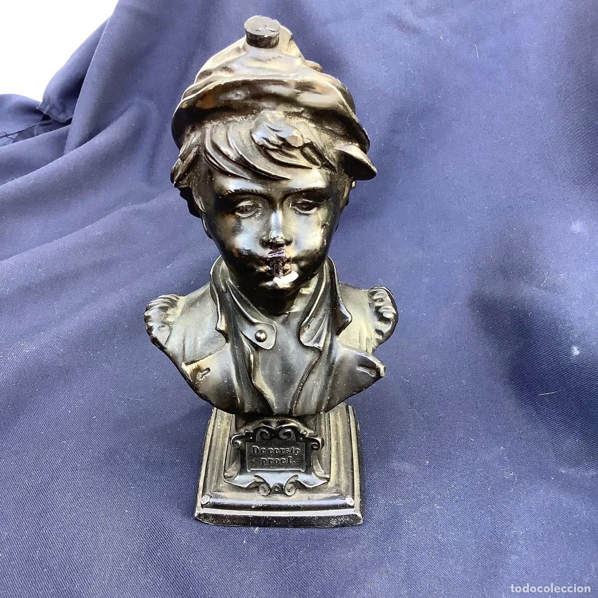 Antiquit&eacute;s: ENCENDEDOR DE SOBREMESA A MODO DE BUSTO DE NI&Ntilde;O