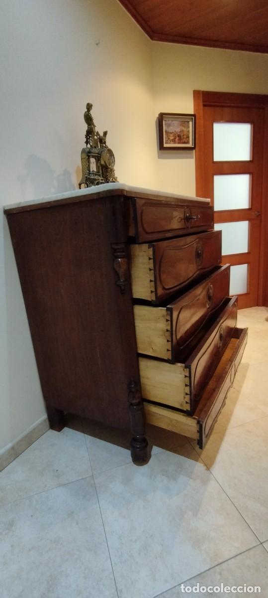 Antig&uuml;edades: C&ograve;moda Antigua con m&aacute;rmol - Foto 5