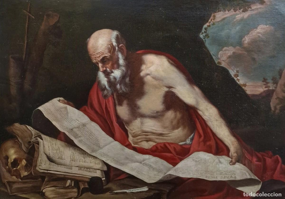 Antiquit&auml;ten: &rdquo;ESCUELA ITALIANA S.XVII &rdquo;&rdquo;SAN JERONIMO LEYENDO&rdquo;&rdquo;&rdquo;