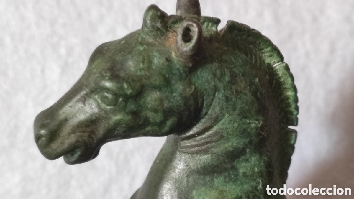 Antig&uuml;edades: Caballo de bronce siglo XIX - Foto 4