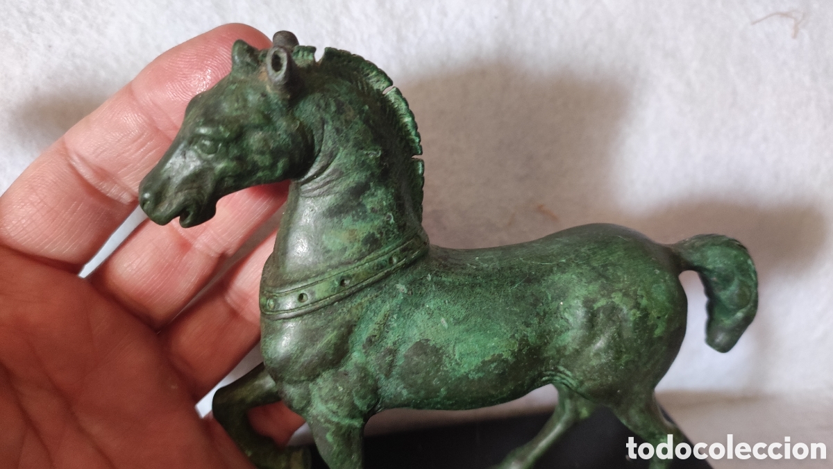 Antig&uuml;edades: Caballo de bronce siglo XIX - Foto 7