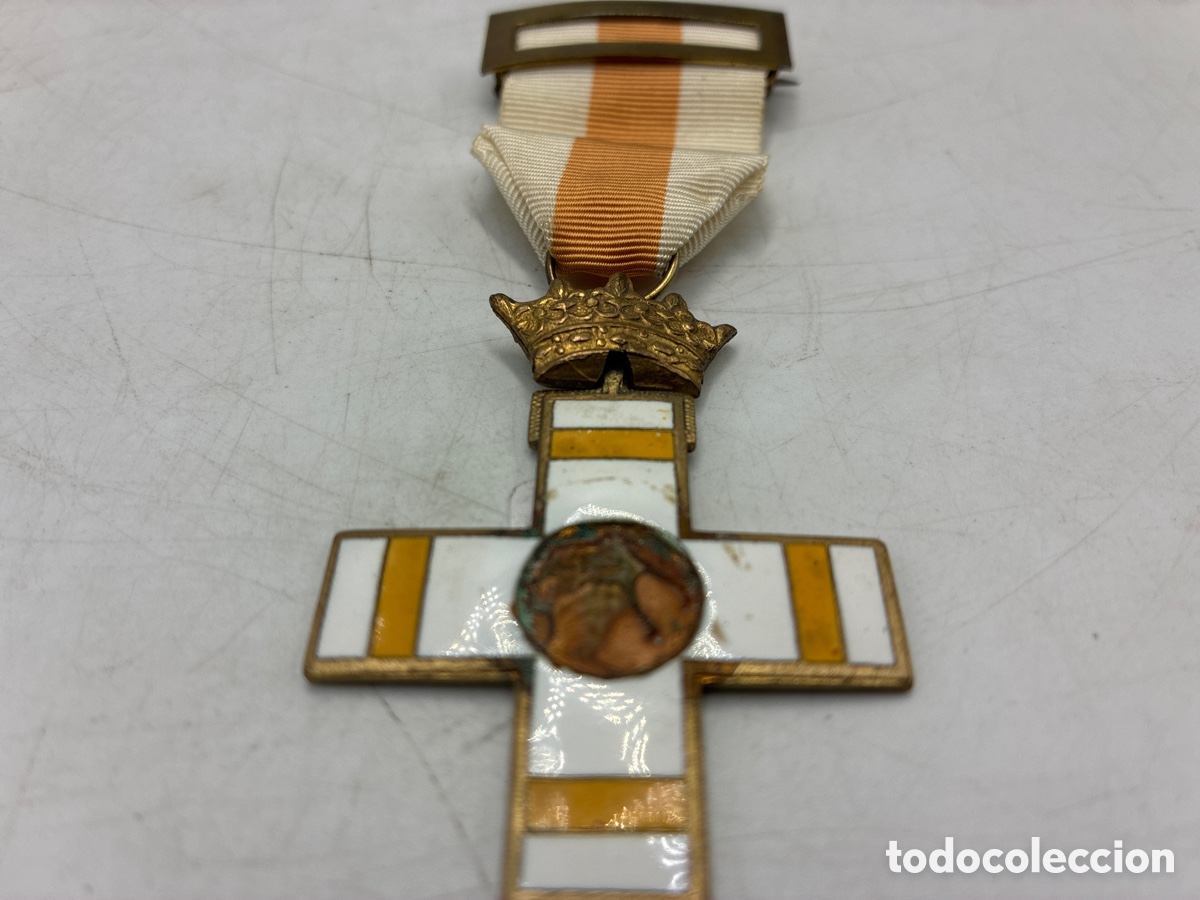 Oggetti Antichi: Medalla suboficial constancia militar pensionada esmaltada.