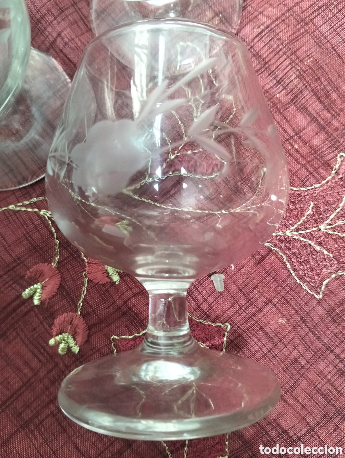 Antig&uuml;edades: 6 Copa brandy pequena a&ntilde;o 60 - Foto 2