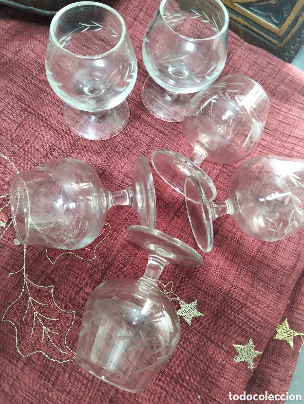 Antig&uuml;edades: 6 Copas licor a&ntilde;o 60 - Foto 1