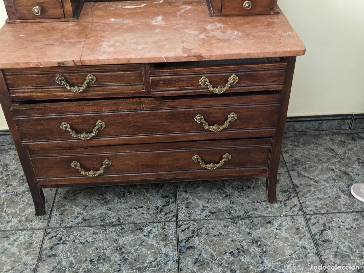 Antig&uuml;edades: C&oacute;moda antigua art deco con espejo tr&iacute;ptico - Foto 9