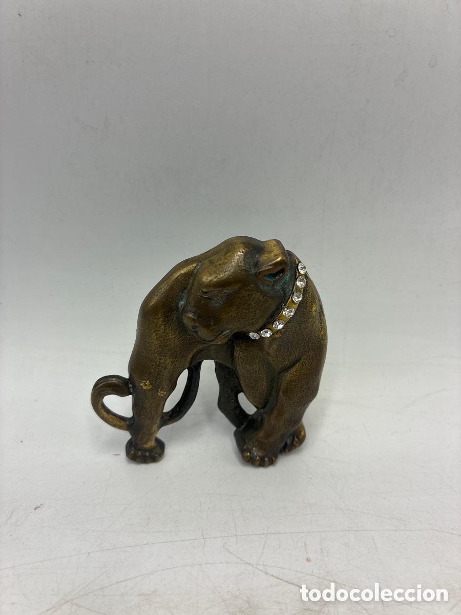 Antig&uuml;edades: Figura Pantera o Leopardo de Bronce. - Foto 2