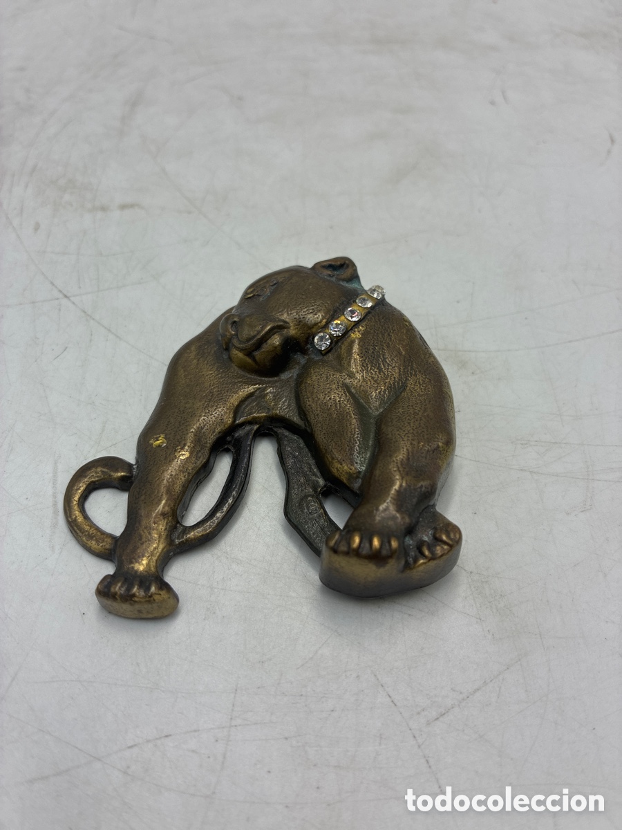 Antig&uuml;edades: Figura Pantera o Leopardo de Bronce. - Foto 1
