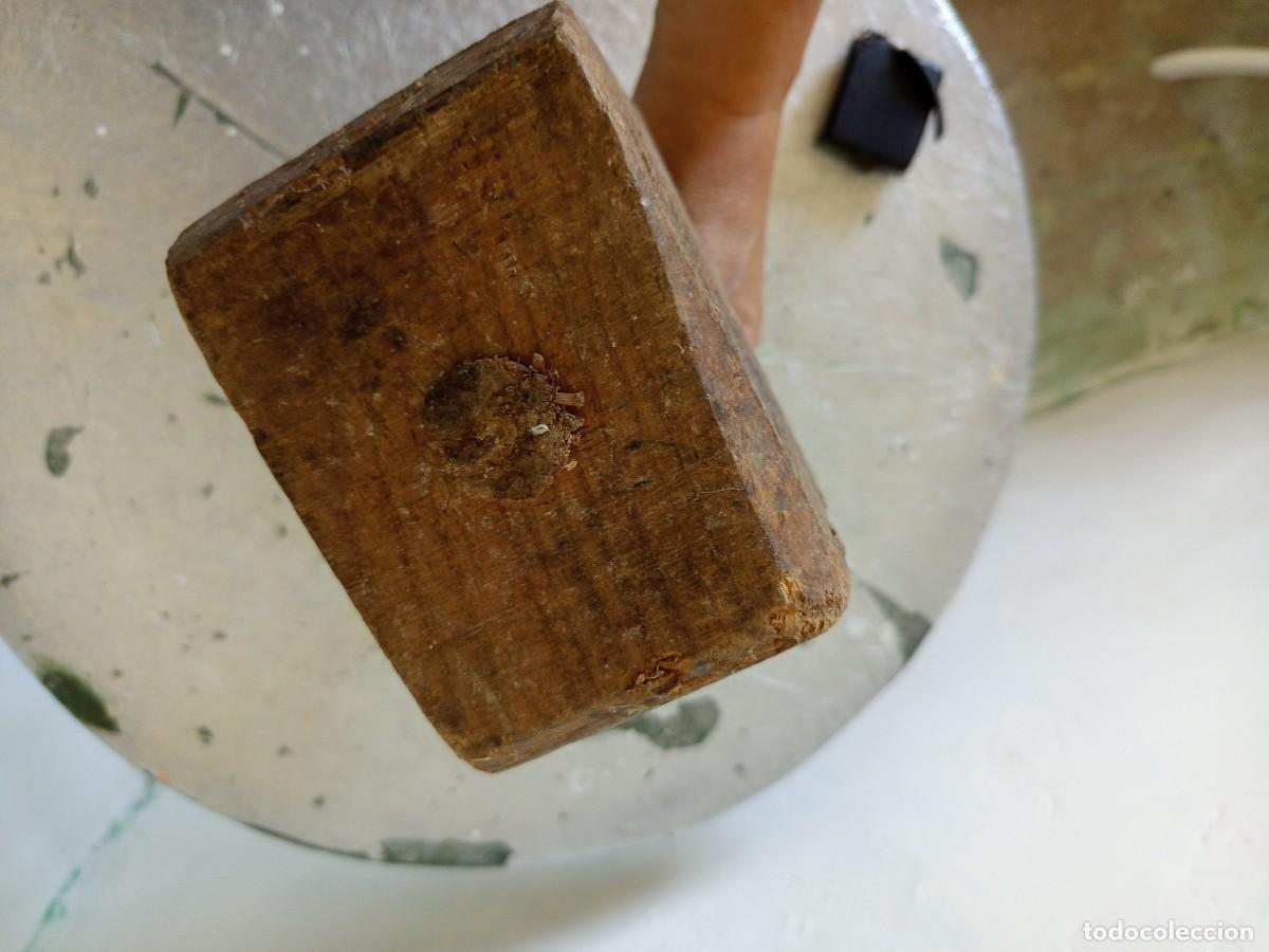 Antig&uuml;edades: Martillo mazo de madera antiguo - Foto 6