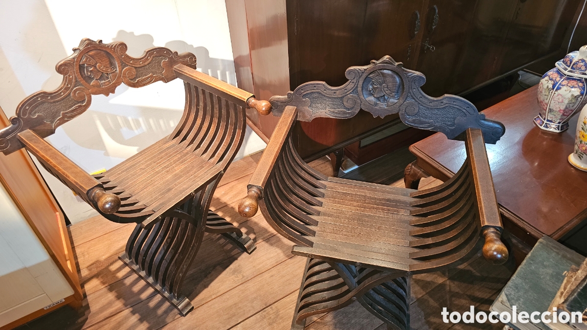 Antig&uuml;edades: Sillas tijera&rdquo;jamugas&rdquo; - Foto 2