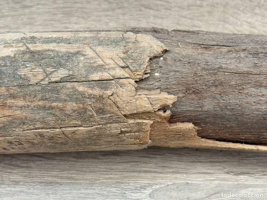 Antig&uuml;edades: MAZA DE PICAR DE MADERA - Foto 7
