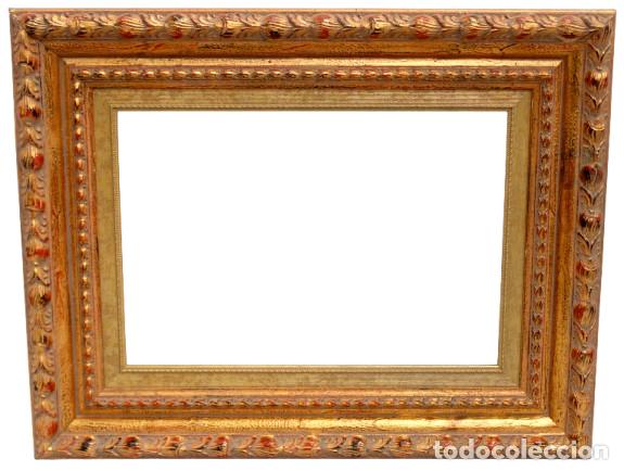 Antig&uuml;edades: PRECIOSO MARCO DE MADERA DORADA IDEAL PARA ESPEJO O ENMARCAR. DECORACION. VINTAGE