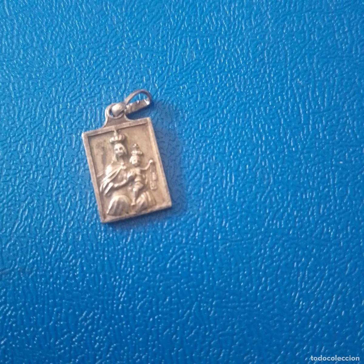 Antig&uuml;edades: Antiguo escapulario en plata/S.Corazon V.Carmen - Foto 3