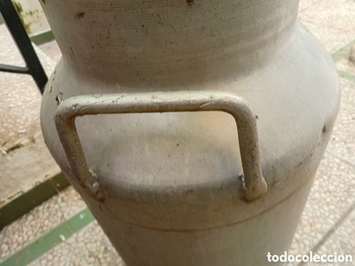 Antig&uuml;edades: CANTARA DE LECHE DE ALUMINIO - Foto 2