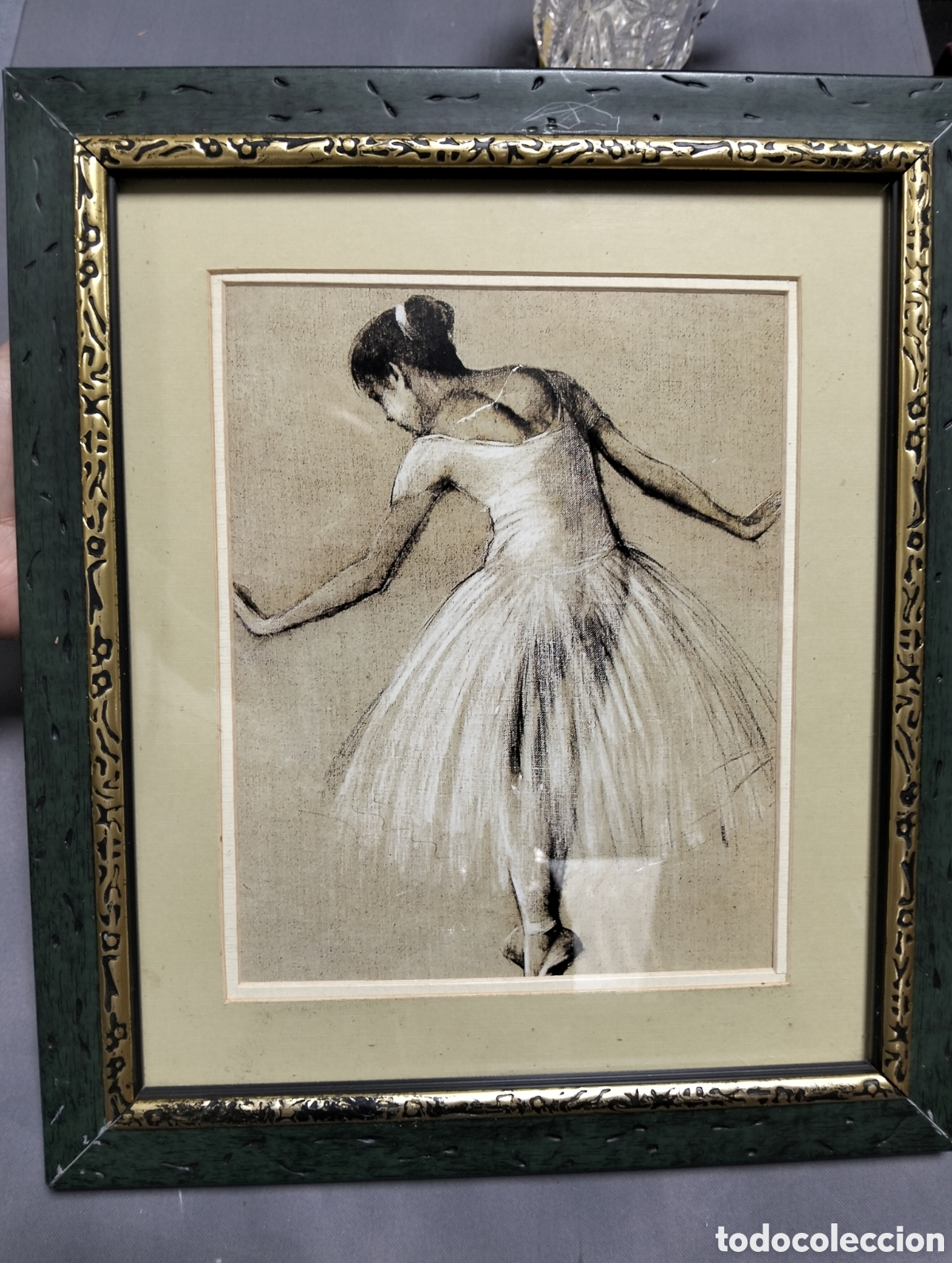 Antig&uuml;edades: Cuadro bailarina dorada - Foto 1