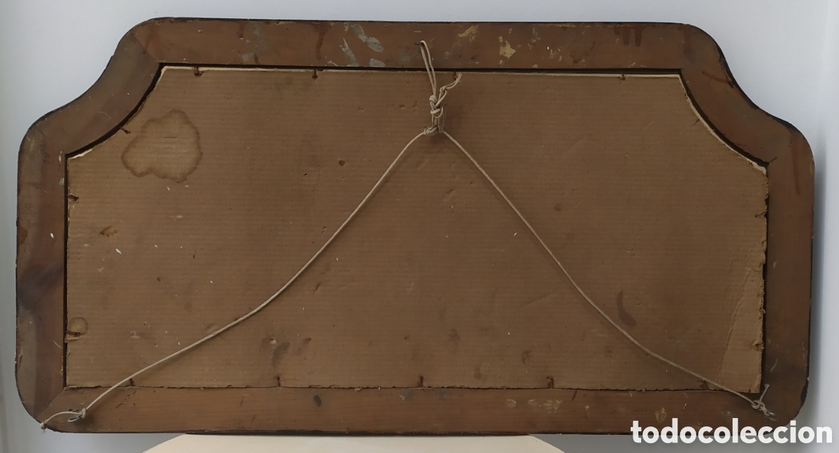 Antig&uuml;edades: Cuadro antiguo religioso - mide 89x47 cm - Foto 7