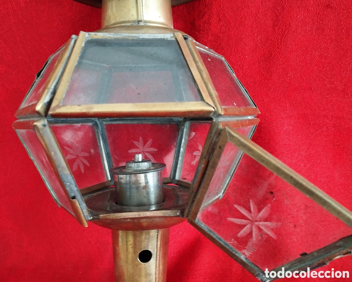 Antig&uuml;edades: Antiguo Farol Bronce. - Foto 2