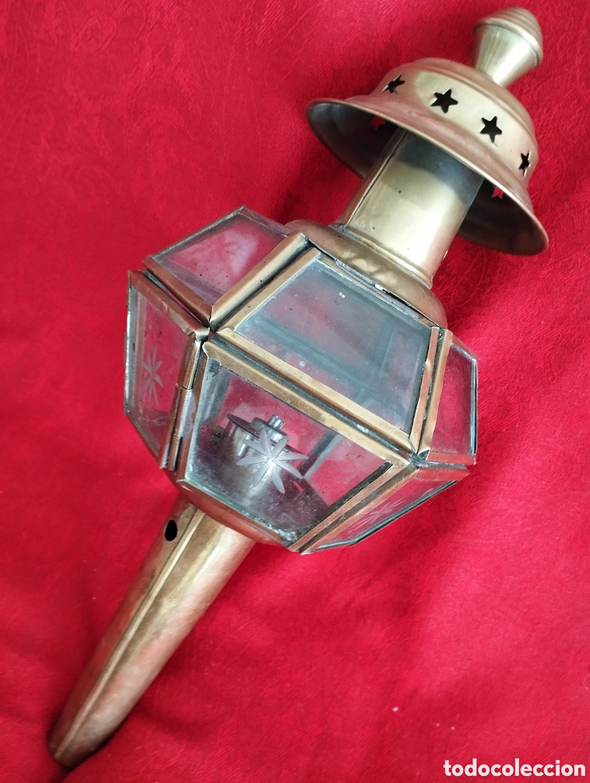 Antig&uuml;edades: Antiguo Farol Bronce. - Foto 1