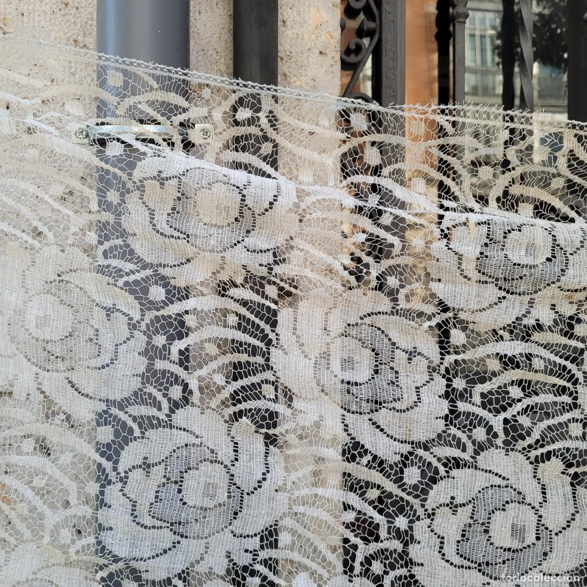 Antig&uuml;edades: Antigua Mantilla de encaje blanco - Foto 10