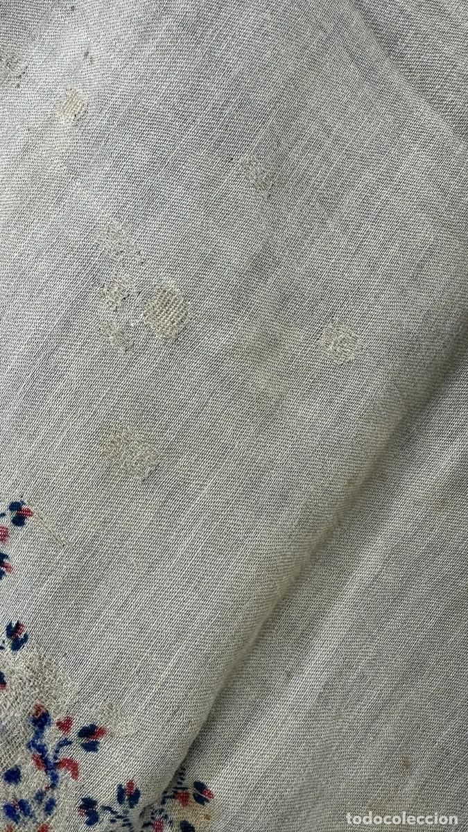 Antig&uuml;edades: Antiguo mant&oacute;n de merino estampado - Foto 10