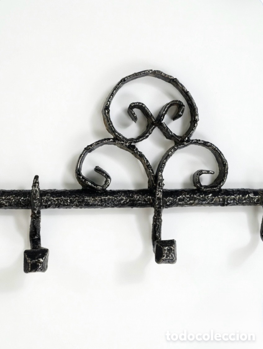 Antig&uuml;edades: COLGADOR VINTAGE DE FORJA