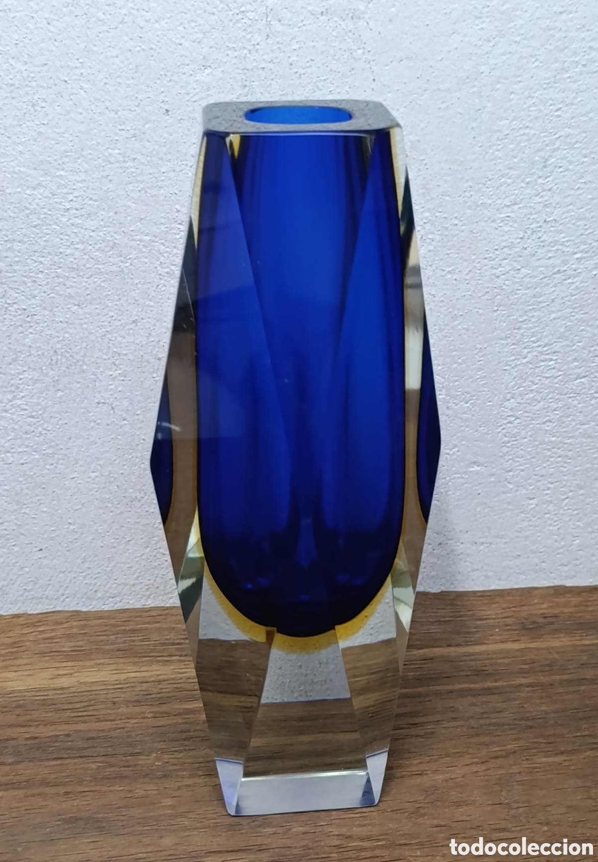 Antig&uuml;edades: JARR&Oacute;N DE CRISTAL DE MURANO SOMMERSO, DISE&Ntilde;O ALESSANDRO MANDRUZZATO. VINTAGE, A&Ntilde;OS 60.