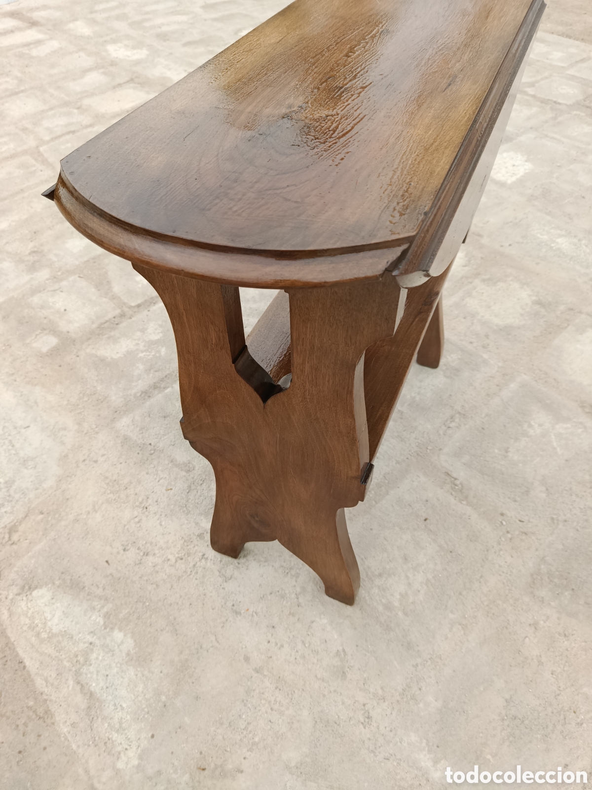 Antig&uuml;edades: Mesa de alas de madera maciza - Foto 6