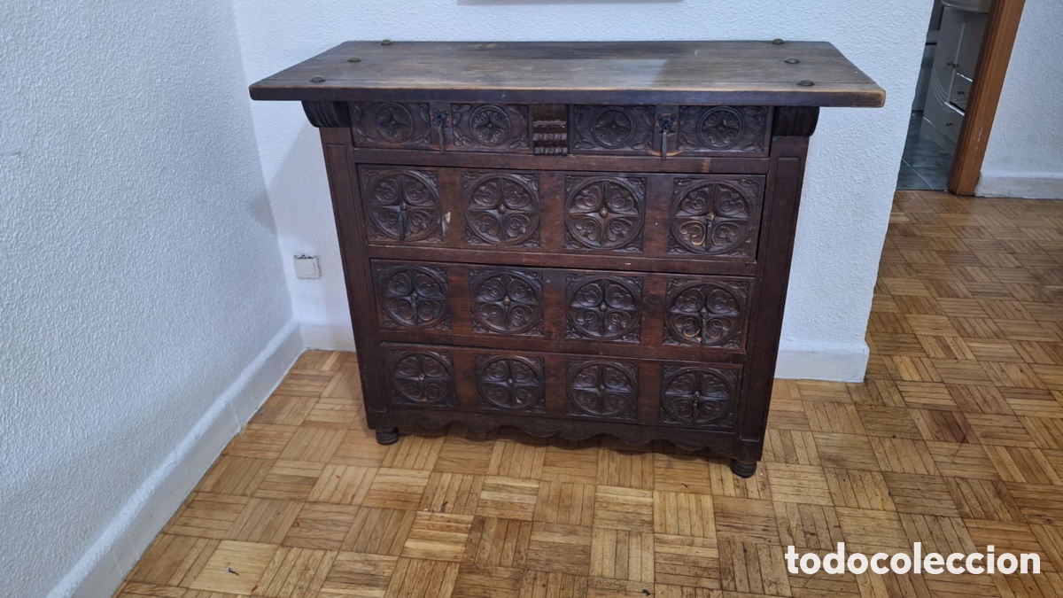Antig&uuml;edades: Dormitorio antiguo de madera bien conservado - Foto 3