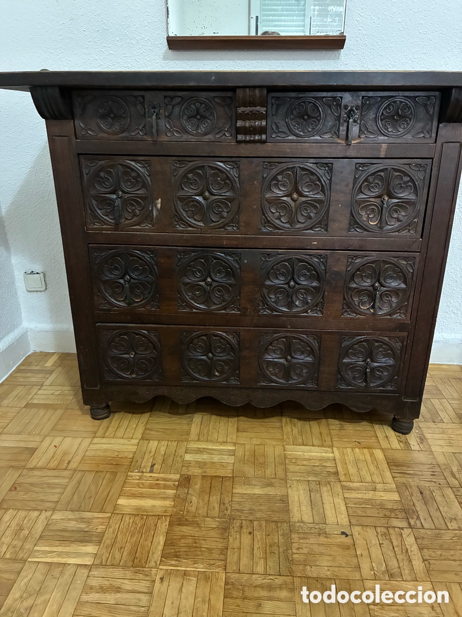 Antig&uuml;edades: Dormitorio antiguo de madera bien conservado - Foto 5