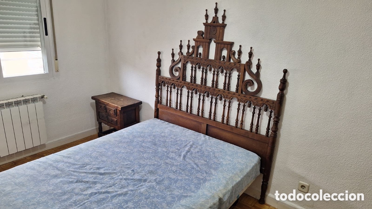 Antig&uuml;edades: Dormitorio antiguo de madera bien conservado - Foto 6