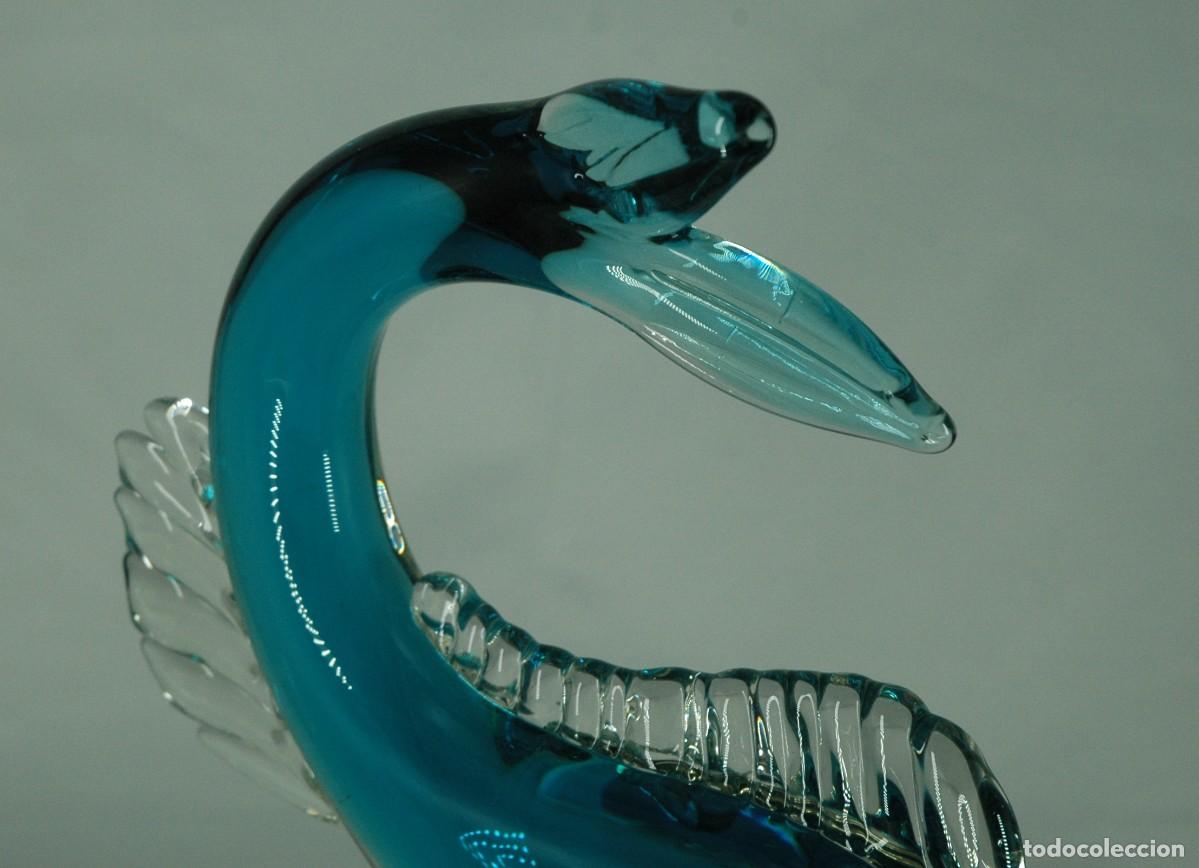 Antig&uuml;edades: PEZ DE CRISTAL DE MURANO - Foto 3